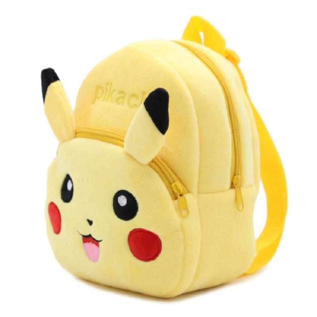 Pikachu Soft Material Cartoon Backpack - School Bag for Kids and Toddlers view 3
