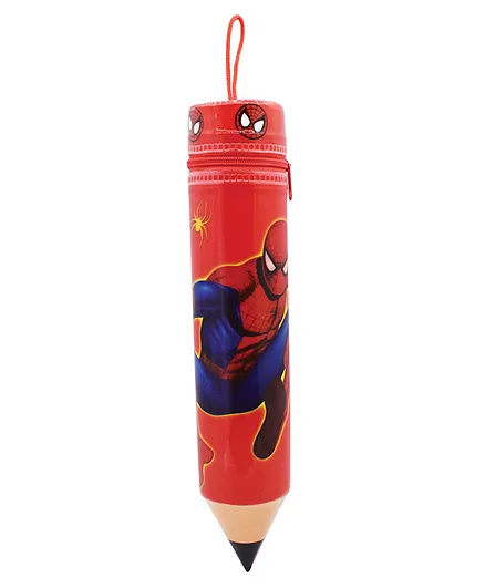 Multipurpose Soft Plastic Stationary / Spider Man Pencil Shape Pouch For Boys & Girls , Cartoon Print Art Plastic Pencil Boxes.Best Gift for Kids/Children/Birthday party return gift (Set of 1, Multicolor) view 2