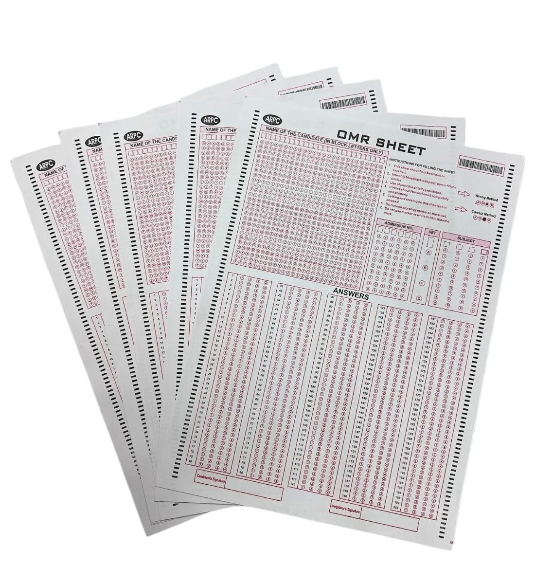 OMR Practice Sheets for Competitive Exams – A4 Size, 200 MCQs | Pack of 50 Sheets | For NEET, JEE, UPSC, MPSC, GATE, RPSC, TNPSC & Other Exams view 3