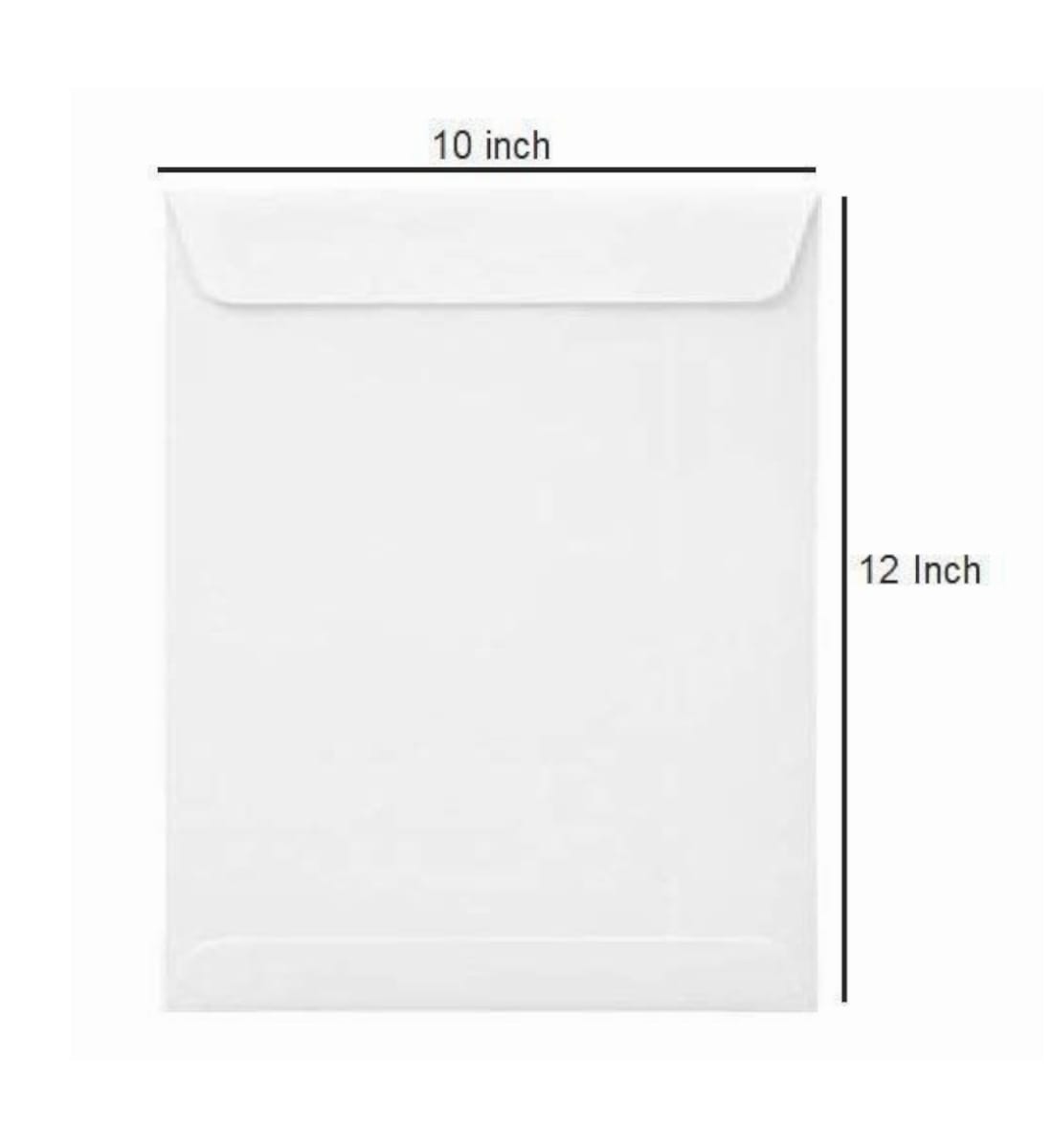 A4 Size White Laminated Envelopes for Secure Mailing – 10 x 12 inch, 120 GSM Durable Paper Envelope Pouches for Office and Home Use, Pack of 10 view 3