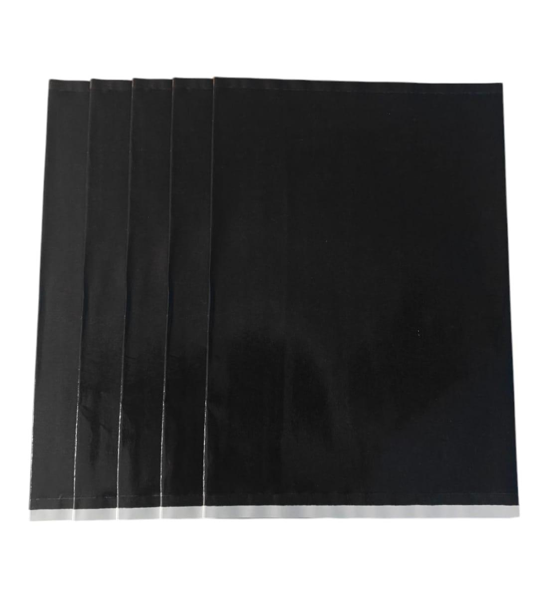 Laminated Black Book Cover | School Book Cover – Waterproof & Durable Ready-to-Use Notebook Covers (20 Pcs, 35x48 cm) view 2