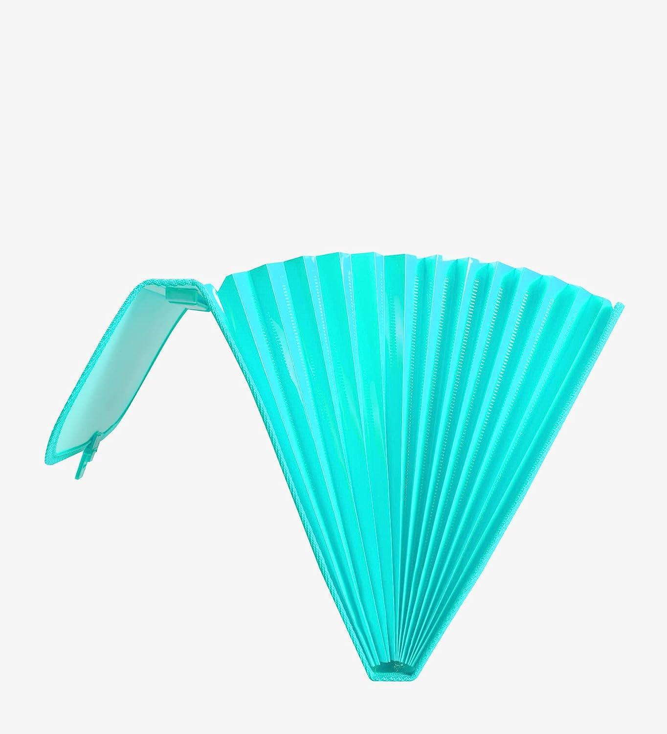 12-Pocket Expanding File Folder with Handle and Buckle Closure - Green | A4 Size Document Organizer view 2