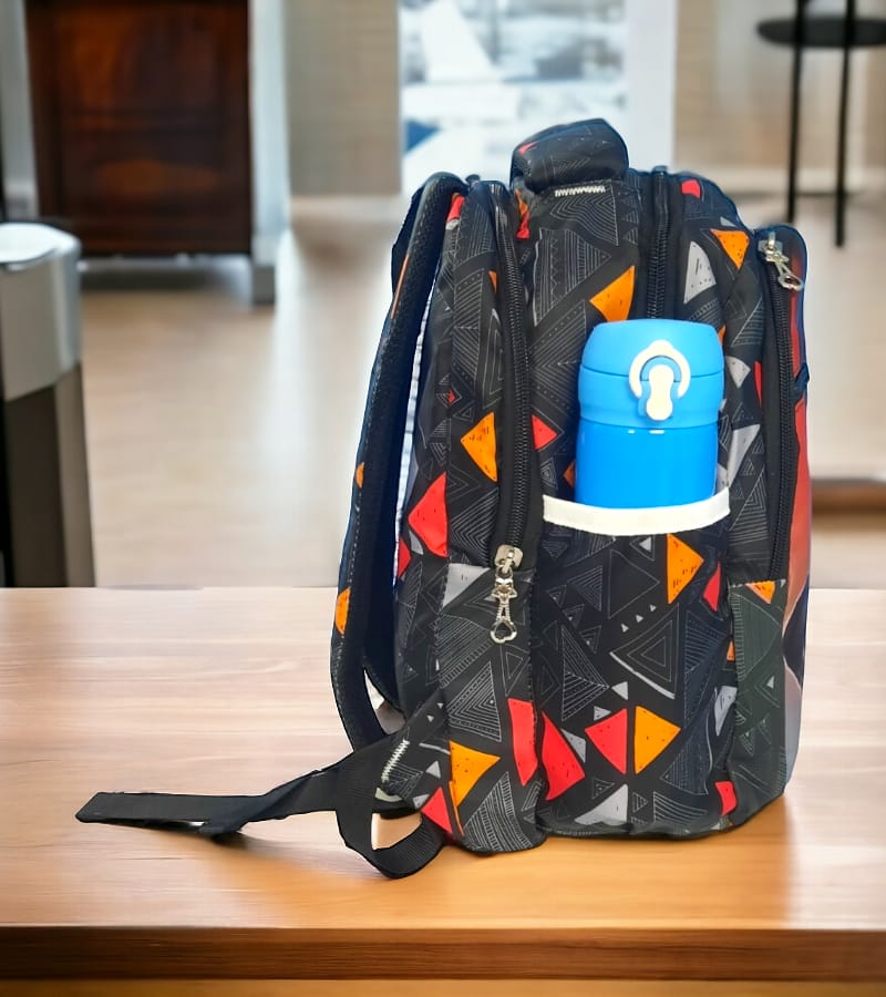 3D BTS Cartoon Theme Kids School Bag for Primary (LKG/UKG/1st std) - School Backpack for Boys & Girls (Size: 16 * 12 Inch, Multicolor) view 2