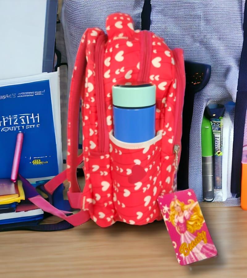 3D Barbie Theme Kids School Bag for Primary (LKG/UKG/1st std) - School Backpack for Boys & Girls (Size: 16 * 12 Inch, Pink) view 2