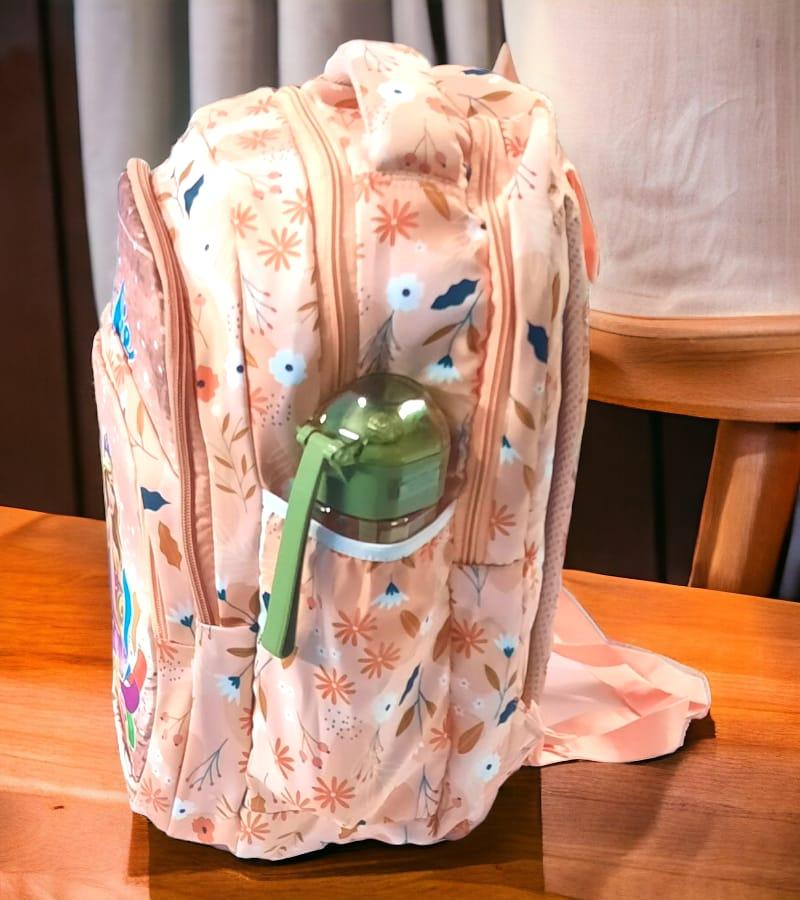 Barbie Print Kids School Bag with 3 compartments - School Backpack for Boys & Girls (Size: 18 * 14 Inch, Multicolor) view 2