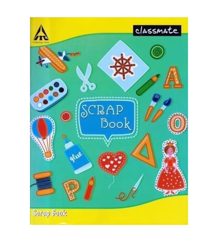 Classmate Scrapbook for Kids 28cm x 22cm - 32 Pages, Unruled Colorful Paper Sheets for Projects, School, DIY Art and Craft view 2