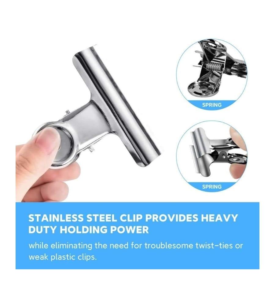 Big 50 mm 2inch Size Paper Round Binder Clip for Office, Home, School, Institutions - Pack of 12 Clips view 2