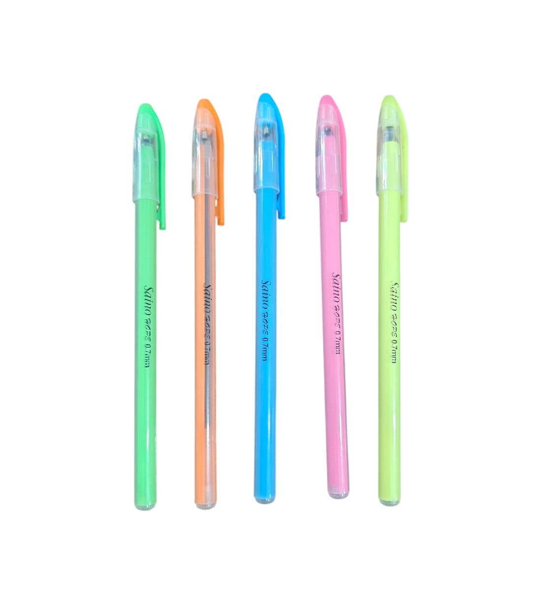Saino Hope Ball Pen – Blue Ink | Pack of 10 | 0.7 mm Tip Smooth Writing Pens for Home, School & Office view 2