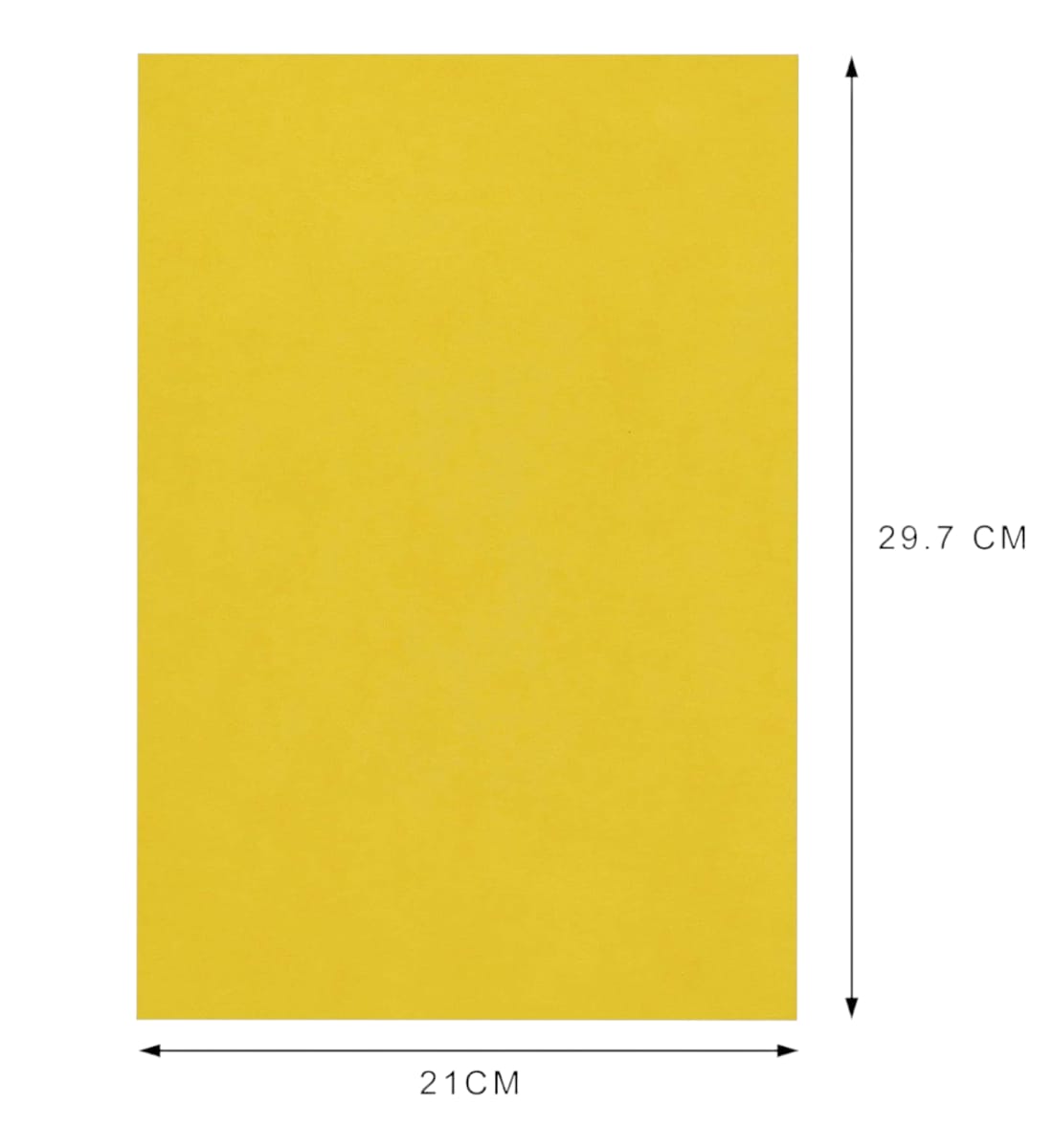 Art Villa A4 Colour Sheets – Yellow, Pack of 20 | 75-95 GSM Smooth Multiuse Paper for Art, Craft & School Projects view 2
