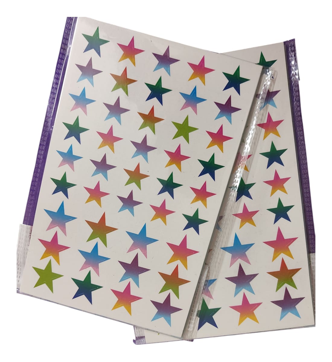 CraftVilla Star Stickers – Multicolor Stickers 42 PCS | Fun Self-Adhesive Stickers for Kids, Crafts & Decorations (Pack of 2) view 2
