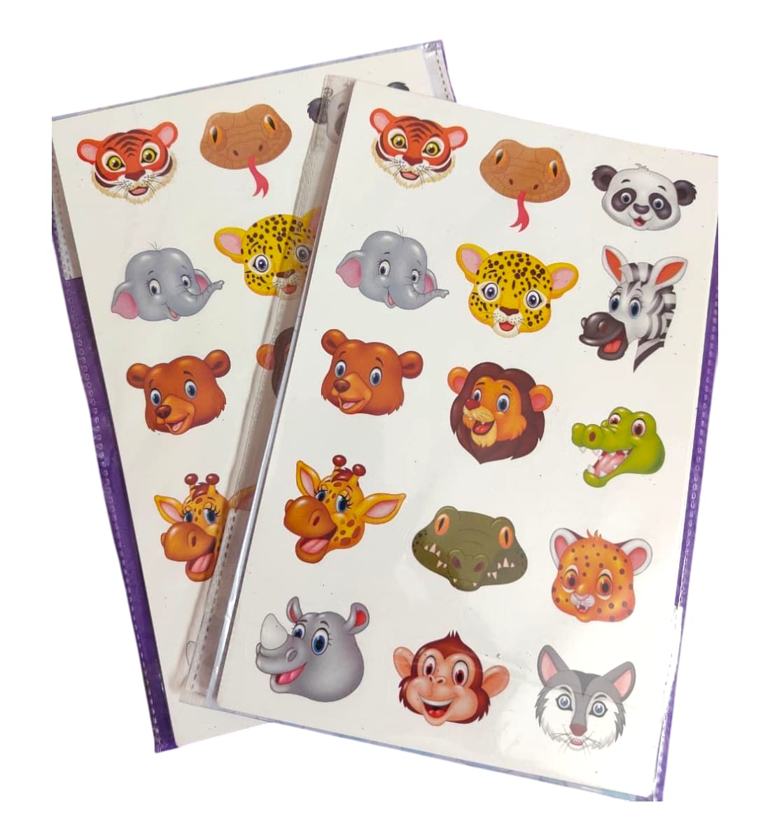 CraftVilla Wild Animal Stickers – MultiColor Stickers 15 PCS | Fun Self-Adhesive Stickers for Kids, Crafts & Decorations (Pack of 2) view 2