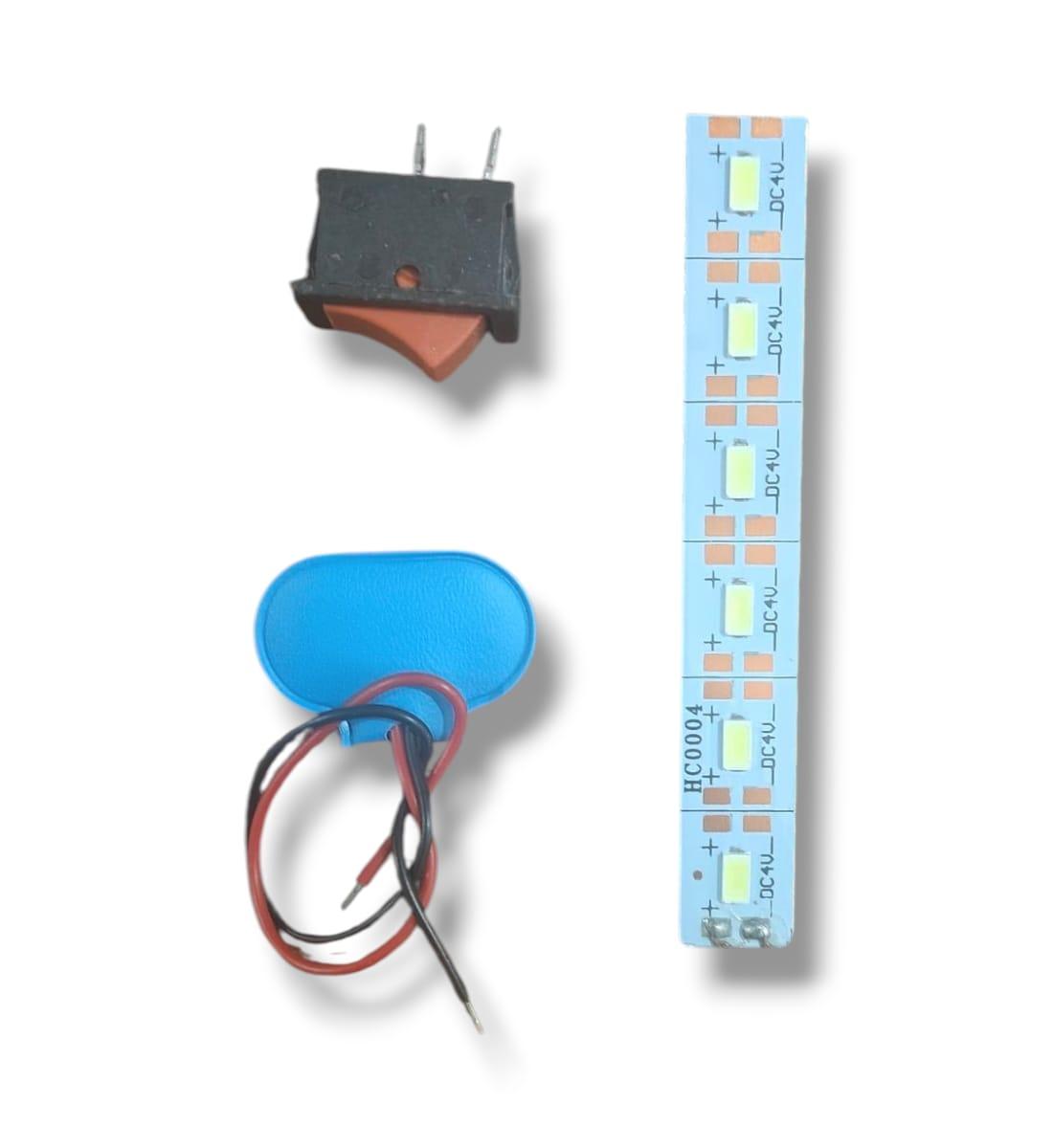 Project LED Light with Switch and Battery Connector | Pack of 2 | 6-LED 4V Lights for Science Projects & DIY Models view 2