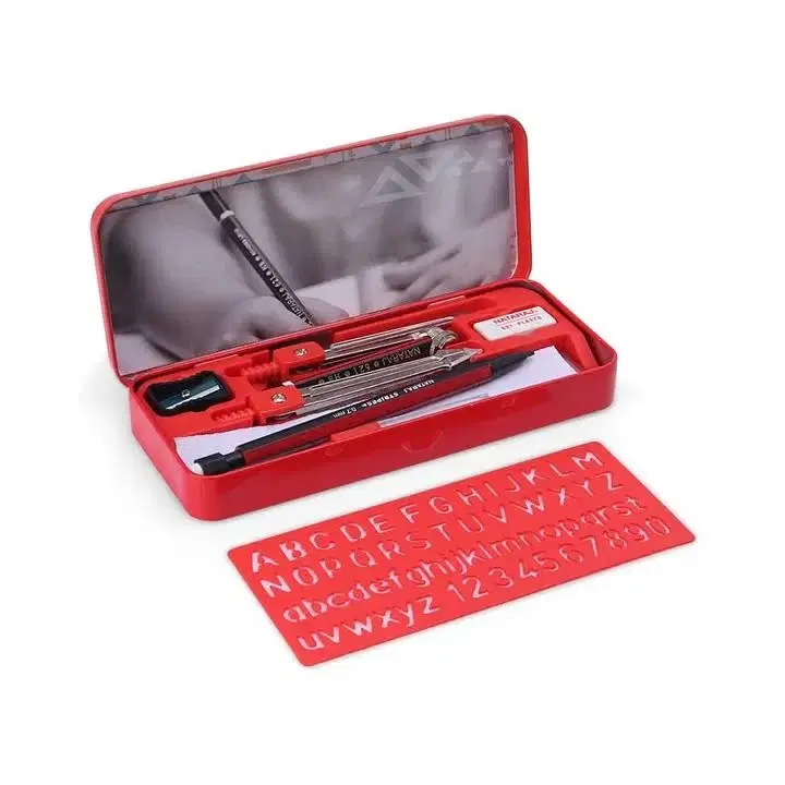 Nataraj ToolKit Mathematical Drawing Instruments Geometry Box (Pack of 1)| Free 1 Mechanical Pencil & Leads view 2