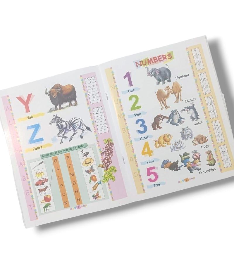 3 In 1 General Knowledge Printed Book | Alphabets, Numbers & General Knowledge With Names of Vegetables, Fruits, Flower, Birds & Animals view 2
