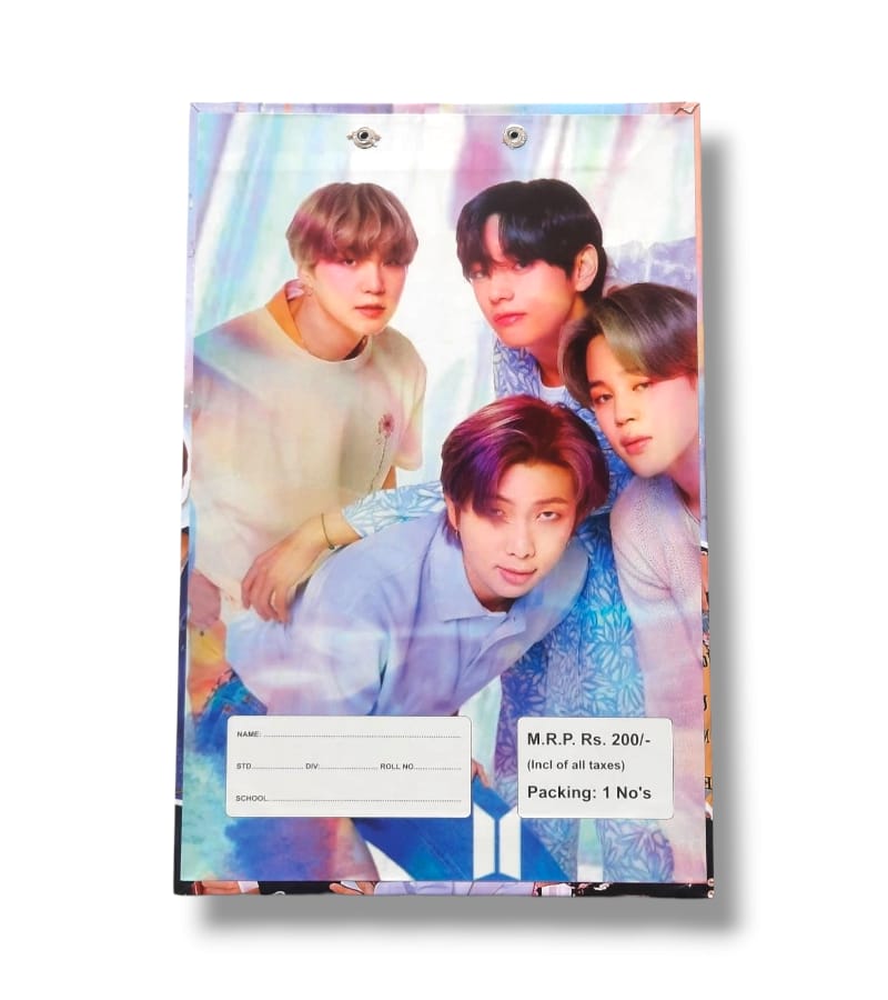 Premium Quality BTS Army Exam Board | Multicolored Board | Exam Writing Pad | Foolscap Size - 24 cm x 36 cm | Pack of 1 view 2