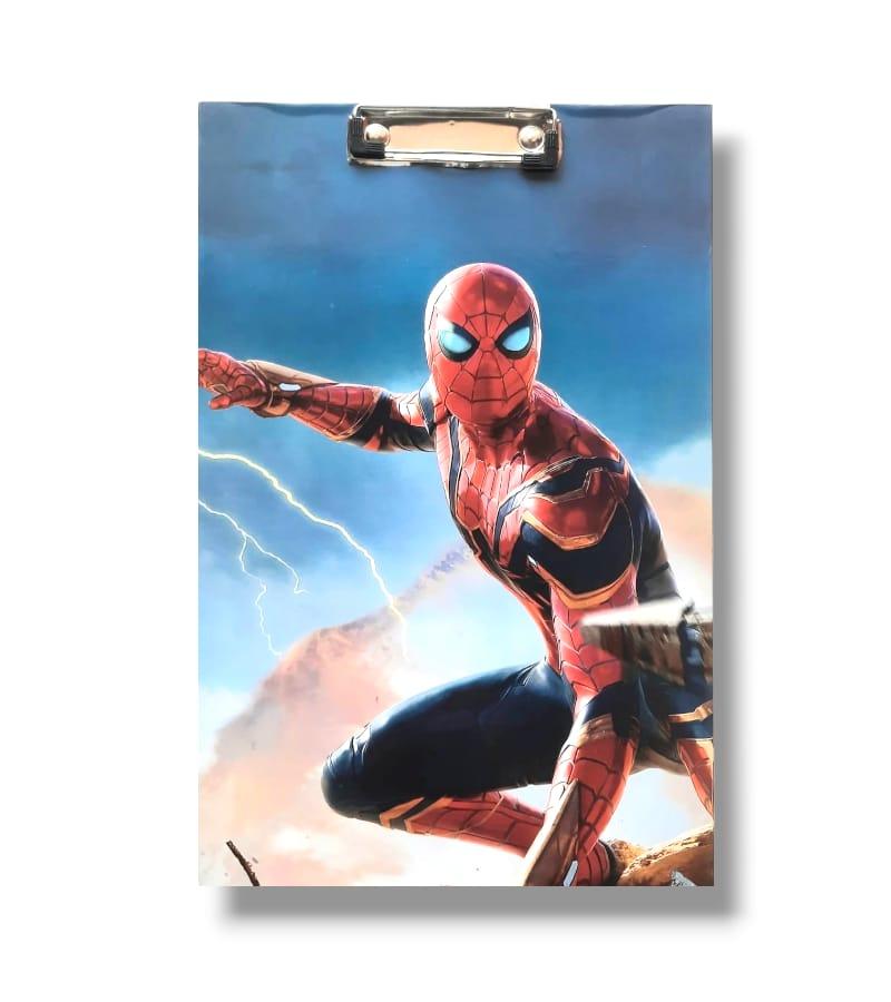 Premium Quality Spiderman Theme Exam Board | Multicolored Board | Exam Writing Pad | Foolscap Size - 24 cm x 36 cm | Pack of 1 view 2