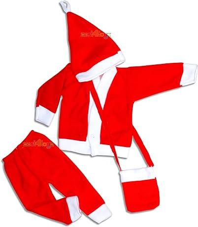 Christmas Costume Dress, Santa Claus Dress For Boys and Girls | Christmas Theme Dress For Kids SIZE 5 - Red (For Age 5 to 10 Year) view 2