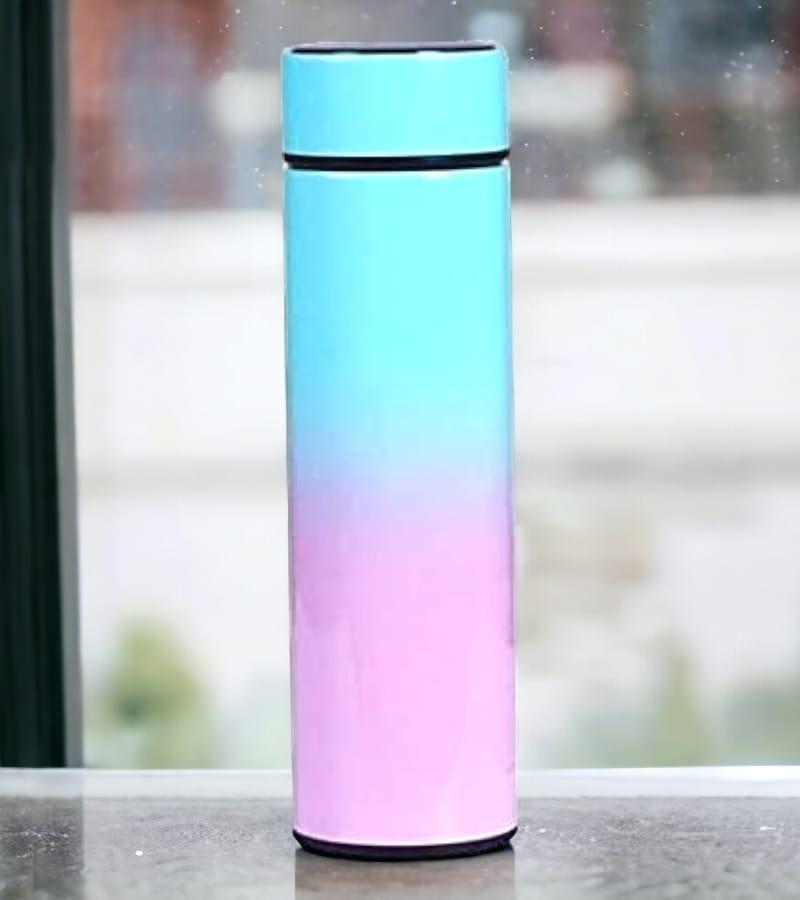 Temperature LED Touch Display Water Bottle 500 ml - for Kids & Adults | 17 OZ Vacuum-Insulated Stainless-Steel Water Bottle (Green Gradient) view 2