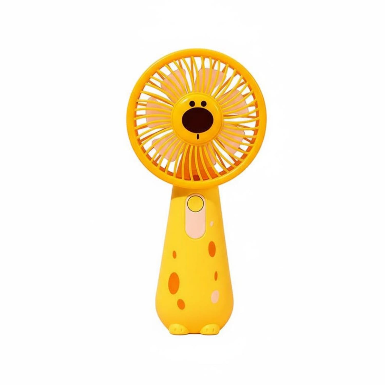 Portable Handheld Fan with Type-C Cable, 3 Speed Settings, USB Rechargeable Mini Desk Fan, Random Color view 3