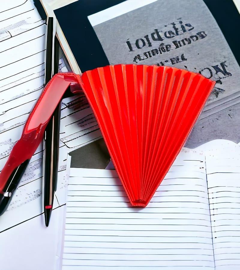 12-Pocket Expanding File Folder with Handle and Buckle Closure - Red | A4 Size Document Organizer view 3