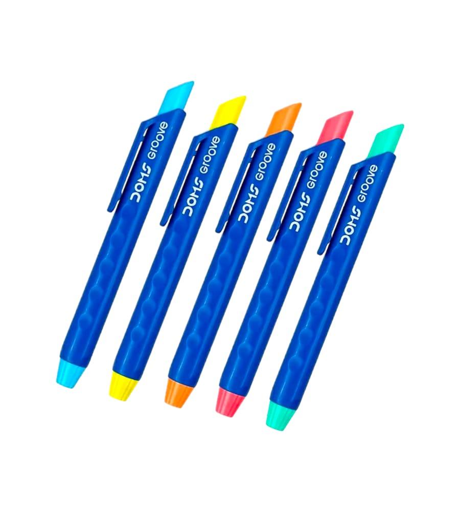 Doms Groove Retractable Eraser - Set of 2 Pack | Includes 2 Refill Eraser Inside Each Pack view 3