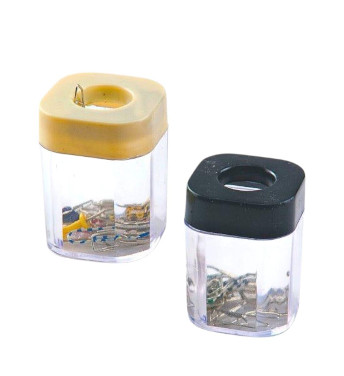 Kebica Plastic Pin Clip Holder & Dispenser | Multicolor | Strong Desk Organizer for Office & Home | Hard Plastic Body with Glossy Finish view 3