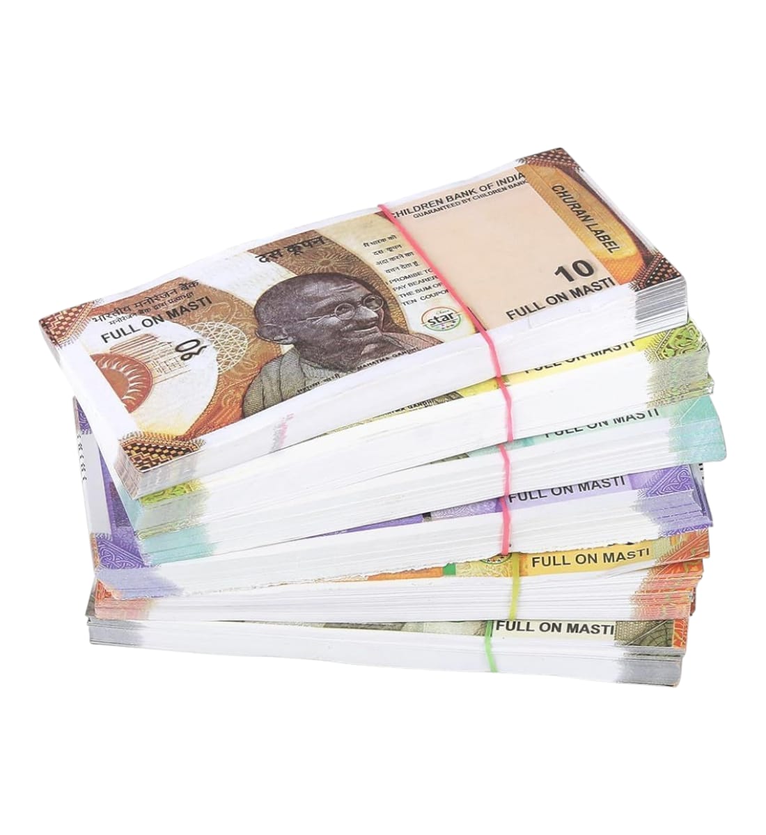 Educational Indian Play Money Notes for Kids – 600 Pieces (₹500 to ₹10) | Total ₹88,000 | Learning Toy for Counting, Math & Money Skills view 3