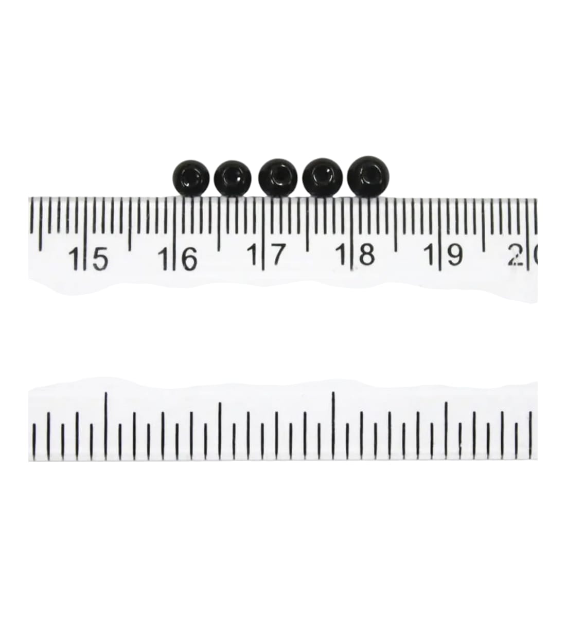 Black Pearl Beads for Crafts – 2 Sizes, 12 Packets (Approx. 296 Pcs) | Round Beads with Holes for Jewelry Making, Bracelets, Necklaces & DIY Decoration view 3