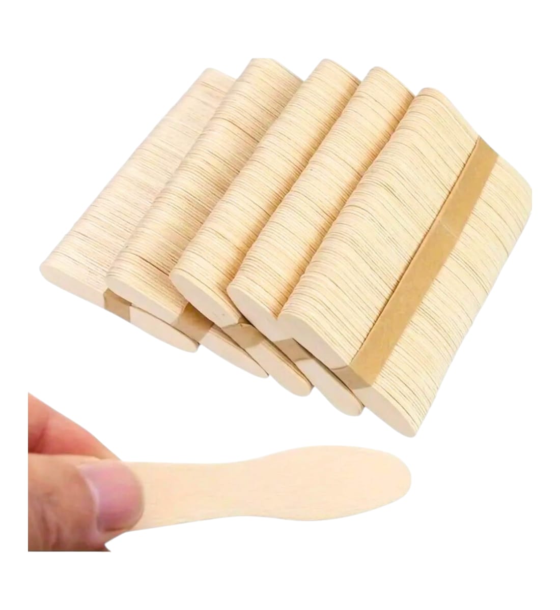 Wooden Ice Cream Spoons 90 Pcs – 3 Inch Mini Disposable Tasting Spoons | Eco-Friendly Small Wooden Spoons for Ice Cream, Dessert, Sampling & Crafts – Party Decorz view 3