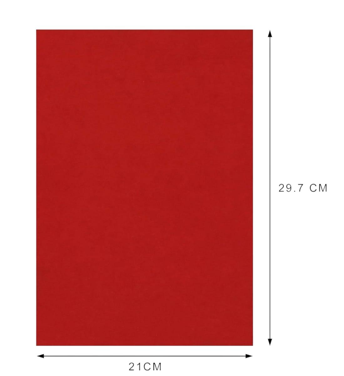 Art Villa A4 Colour Sheets – Red, Pack of 20 | 75-95 GSM Smooth Multiuse Paper for Art, Craft & School Projects view 3