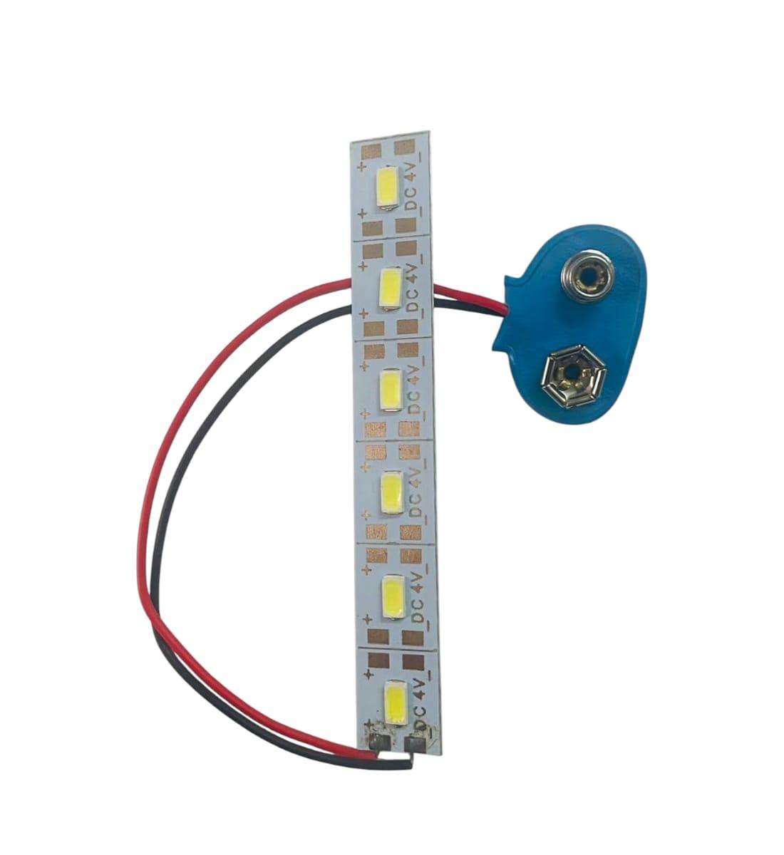 Project LED Light with Switch and Battery Connector | Pack of 2 | 6-LED 4V Lights for Science Projects & DIY Models view 3