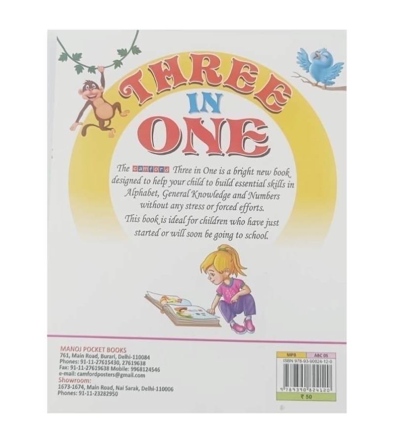 3 In 1 General Knowledge Printed Book | Alphabets, Numbers & General Knowledge With Names of Vegetables, Fruits, Flower, Birds & Animals view 3