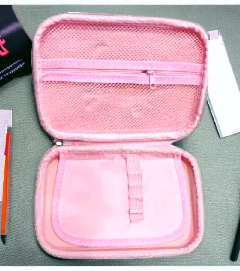 Unicorn Large Size Pencil Case | Zipper Closure Pouch | 3D Embossed EVA Pencil Box (Set of 1, Sky Color) view 3