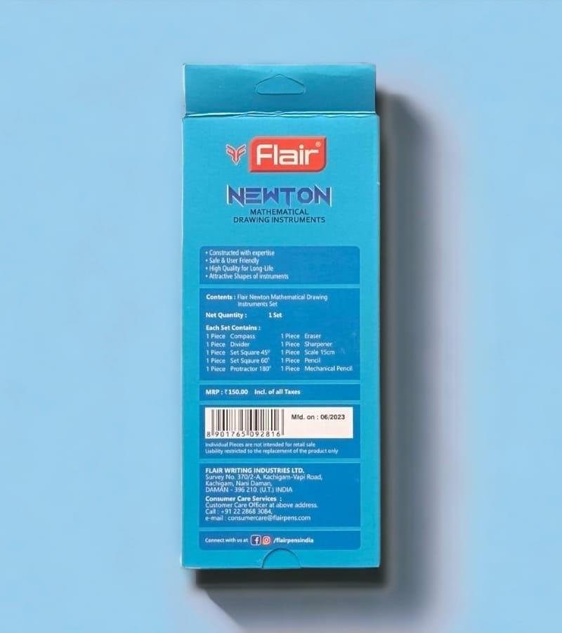 Flair Newton Mathematical Drawing Instrument Box - Blue (Pack of 1) view 4