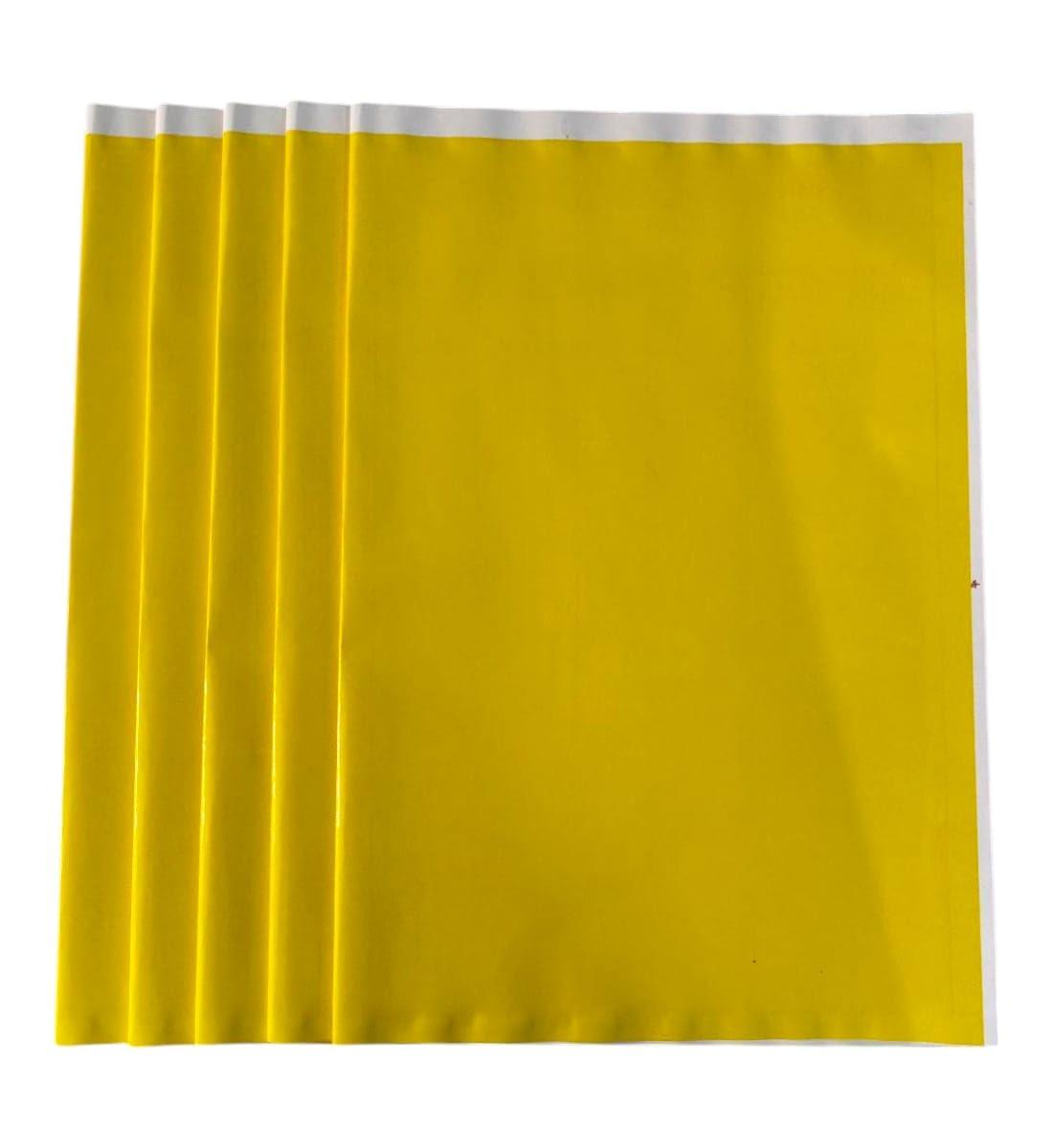 Laminated Yellow Book Cover | School Book Cover – Waterproof & Durable Ready-to-Use Notebook Covers (20 Pcs, 35x48 cm) view 5