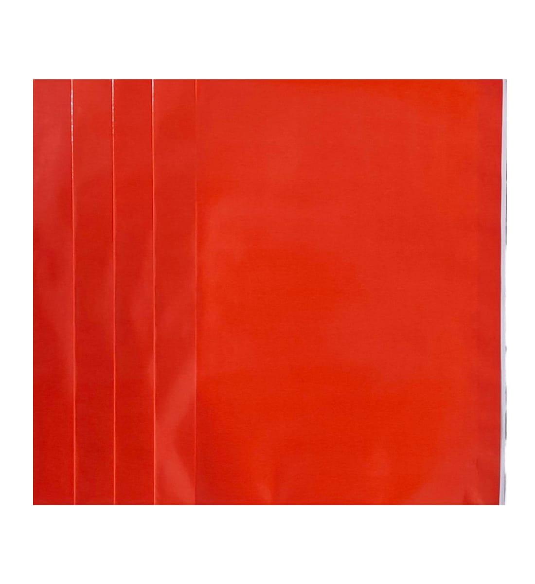 Laminated Red Book Cover | School Book Cover – Waterproof & Durable Ready-to-Use Notebook Covers (20 Pcs, 35x48 cm) view 5