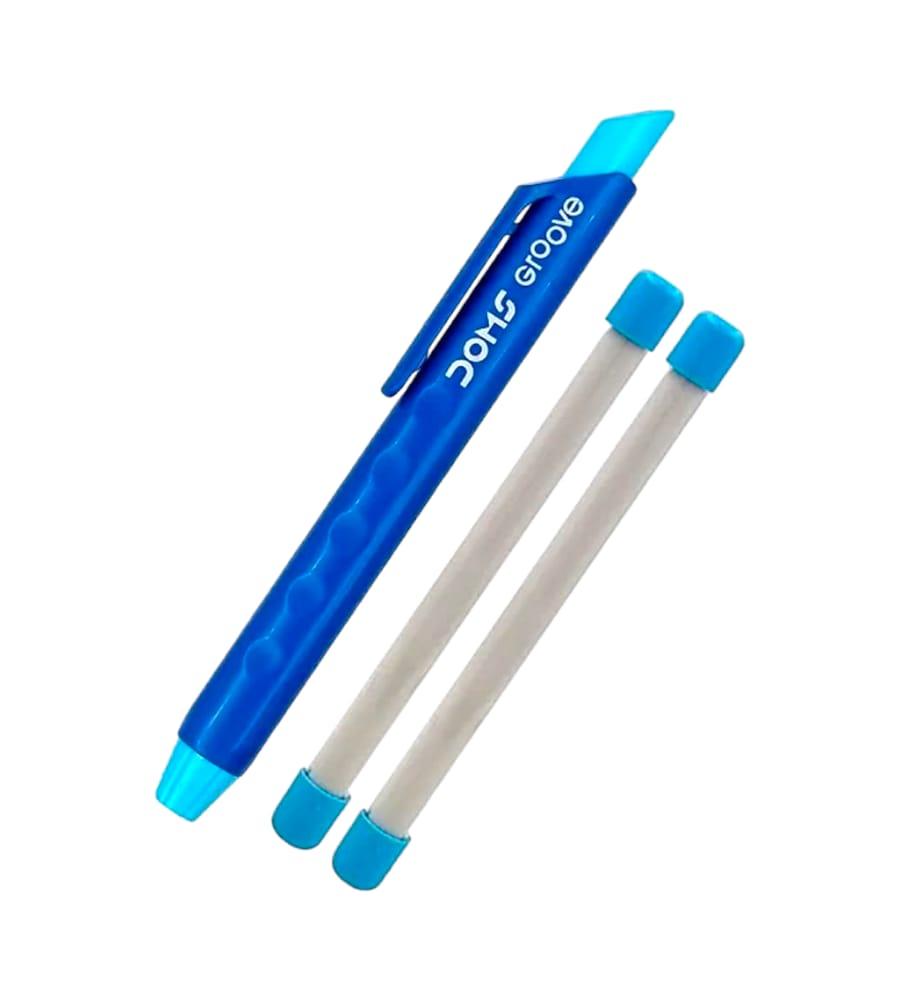Doms Groove Retractable Eraser - Set of 2 Pack | Includes 2 Refill Eraser Inside Each Pack view 4