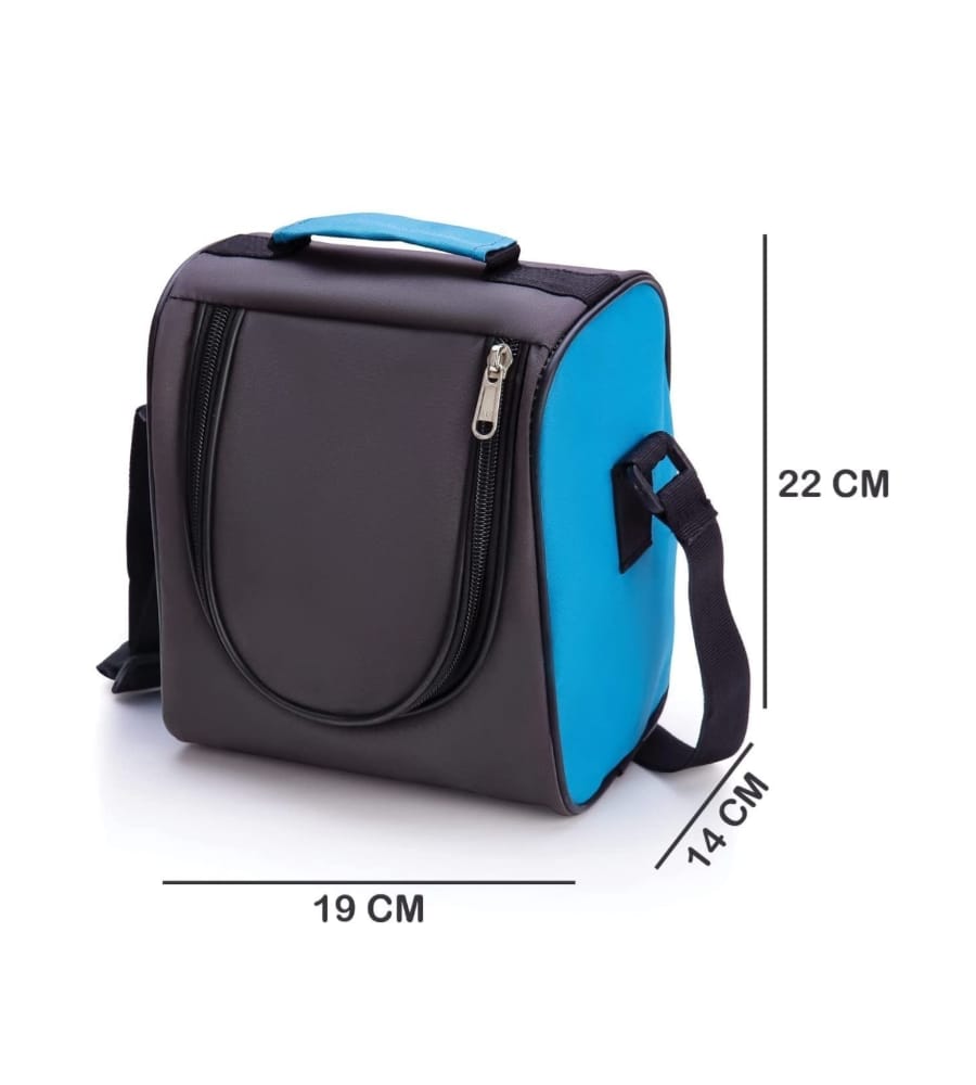 4-in-1 Lunch Box Set: Steel Containers, Casserole, Bottle & Bag for Office/School view 4