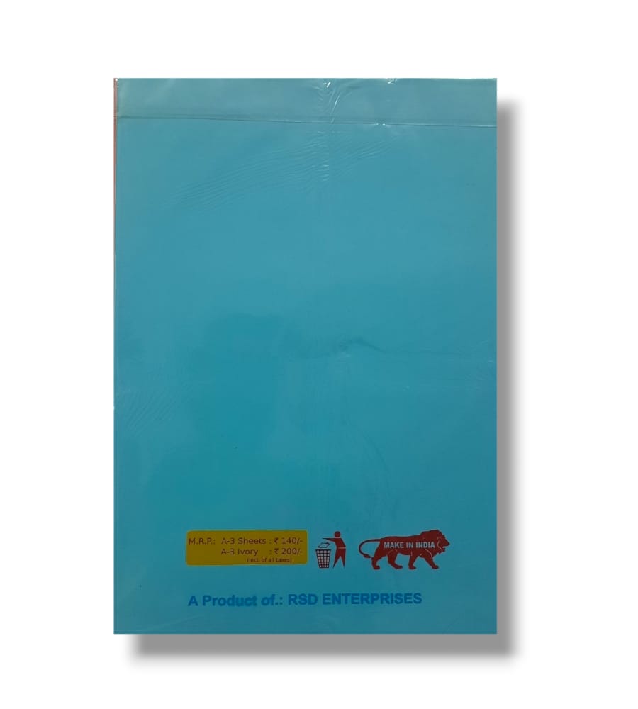 Multicolor Multiuse A3 Paper Sheet Used in Art & Craft | Double-Sided Multicolor Creative Craft - 20 Sheets view 4