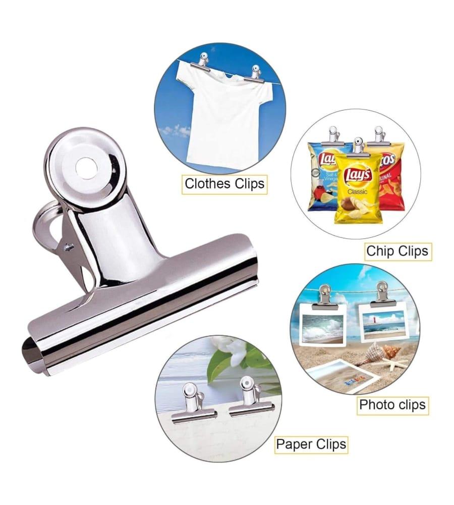 Big 50 mm 2inch Size Paper Round Binder Clip for Office, Home, School, Institutions - Pack of 12 Clips view 4