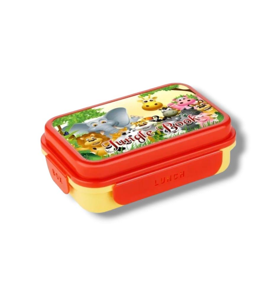 Kids Lunch Box & Air Tight-BPA Free-Inter Lock with 4 Compartment/ Box for Girls, Boys, School & Office view 4