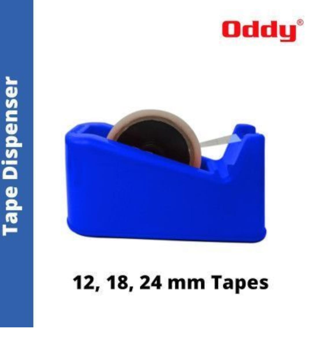 Oddy Heavy Duty Tape Dispenser – Non-Skid Base | One-Handed Operation | Fits 12mm, 18mm, 24mm Tapes up to 200m | For Home, Office & School Use view 4