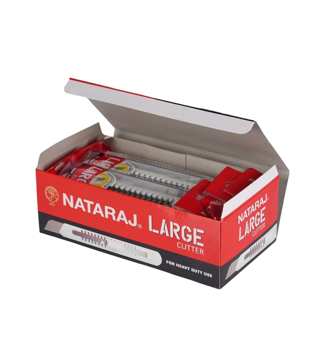 Nataraj Large Cutter – Alloy Steel Blade with Anti-Rust Coating | Big Size Safety Cutter with Plastic Body| Smooth & Effortless Cutting view 4