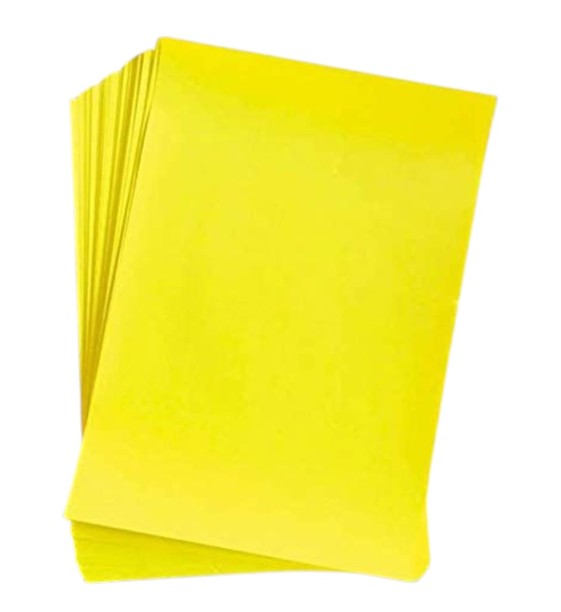 Art Villa A4 Colour Sheets – Yellow, Pack of 20 | 75-95 GSM Smooth Multiuse Paper for Art, Craft & School Projects view 4