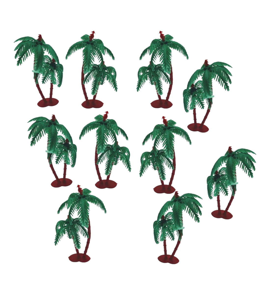 Artificial Mini Plastic Trees for Project Making & Decoration | 12 Pieces, 3 Designs | Assorted Green Trees for Craft, 3D Models & School Projects view 4