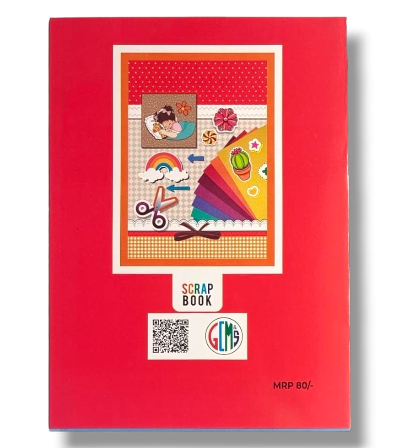 Ashoka Scrapbook for Kids | 14 Multicolour Pages | A4 Size Approx | Unruled Colorful Paper Sheets for Projects, School, DIY Art and Craft view 4