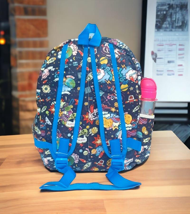 Small Size Kids Bag Printed Unisex School Backpack with Free Pencil Stationery Pouch - Multicolor (Suitable for Kids up to 5 years) view 5