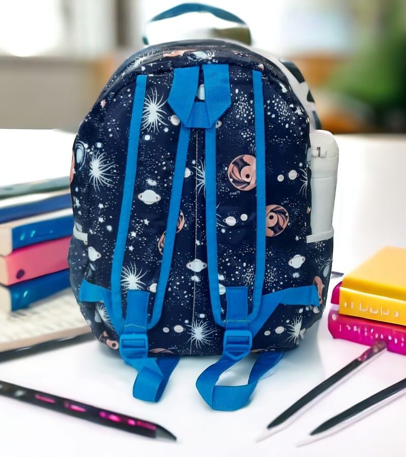 Small Size Kids Bag Printed Unisex School Backpack with Free Pencil Stationery Pouch - Blue (Suitable for Kids up to 5 years) view 5