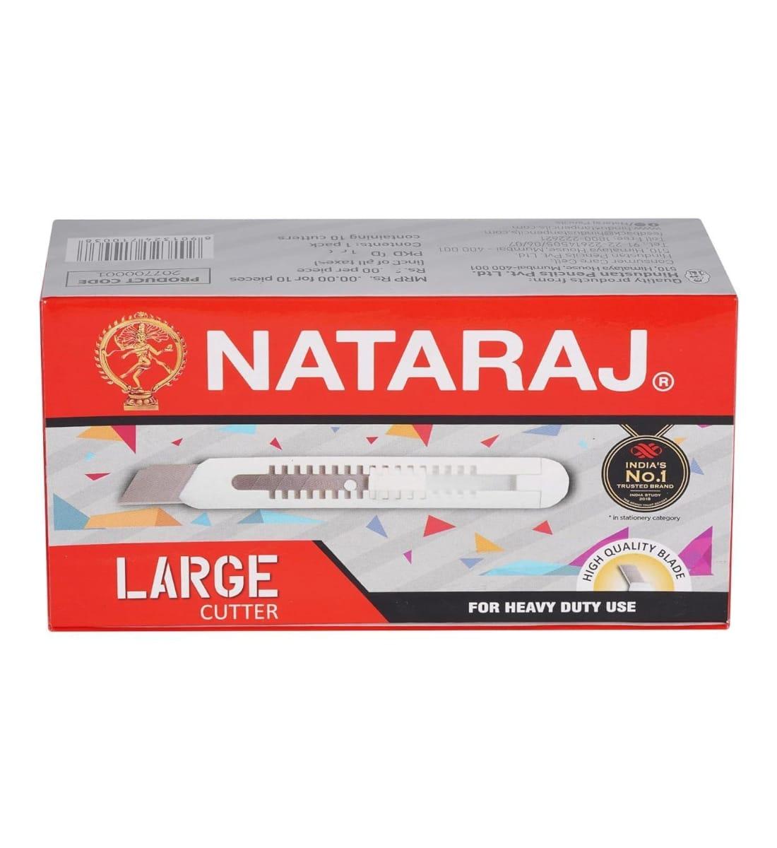 Nataraj Large Cutter – Alloy Steel Blade with Anti-Rust Coating | Big Size Safety Cutter with Plastic Body| Smooth & Effortless Cutting view 5