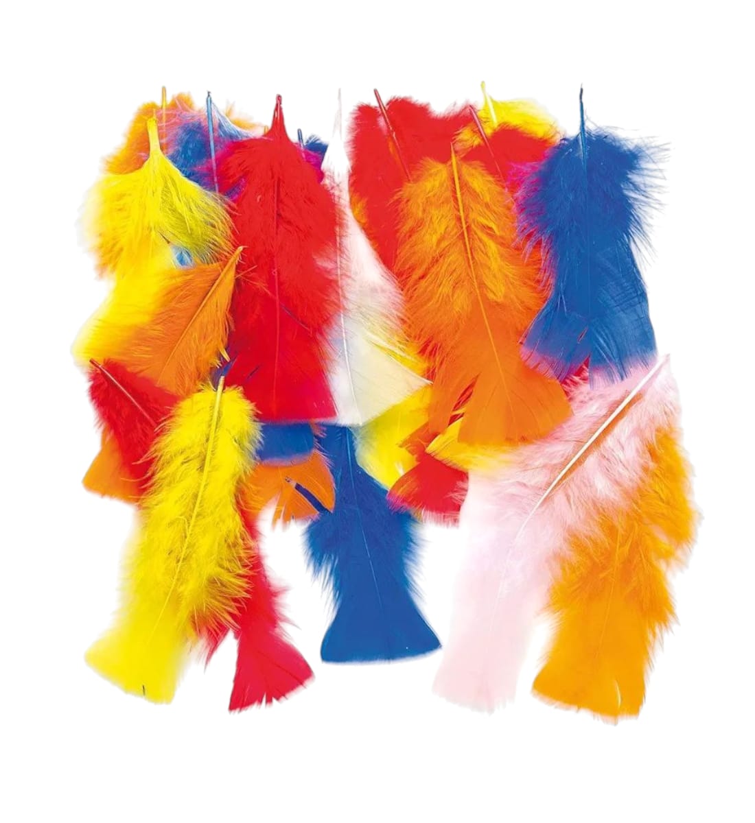 Colorful Natural Craft Thin Feathers – 2-3 Inches, Multicolor Feather Pack for DIY Art, Wedding, Jewelry & Home Decorations view 3